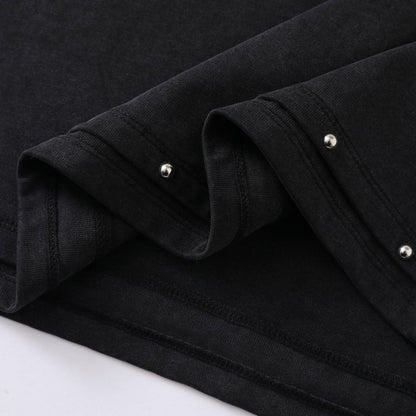 Studs Raglan Short Sleeve T-Shirt WN25505