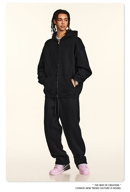 Oversize Zipper Hoodie & Pants Setup WN9959-K