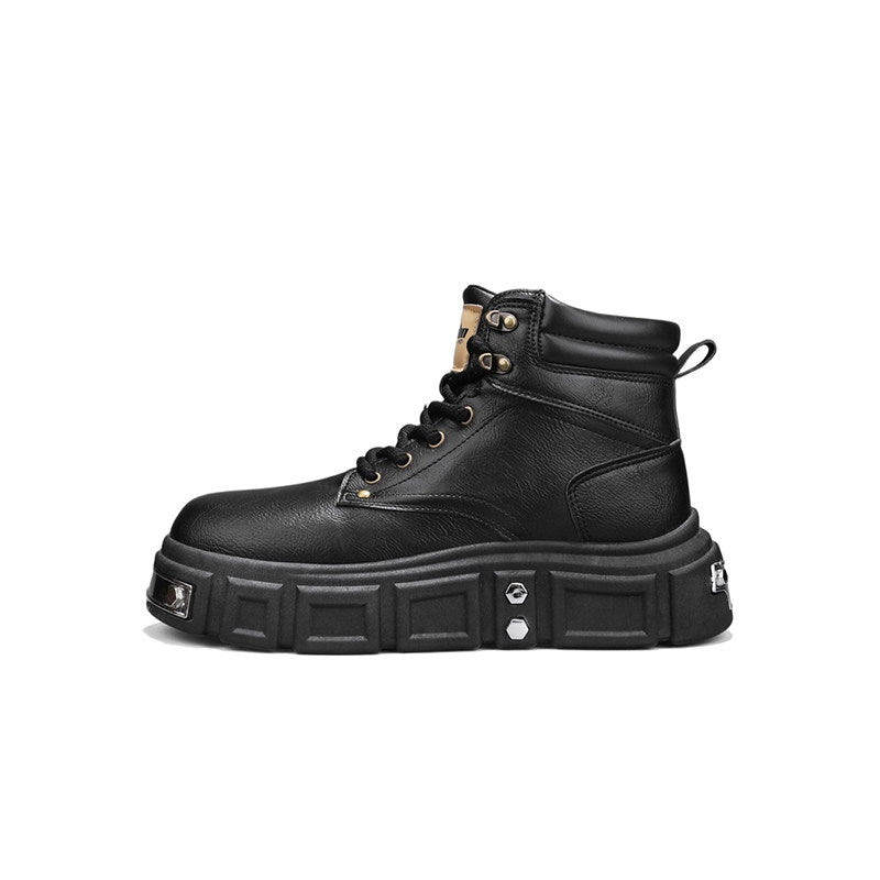 Platform Lace-Up High-Top Boots WN23347