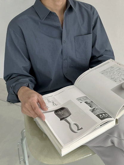 Wrinkle-Free Plain Long Sleeve Shirt WN20227