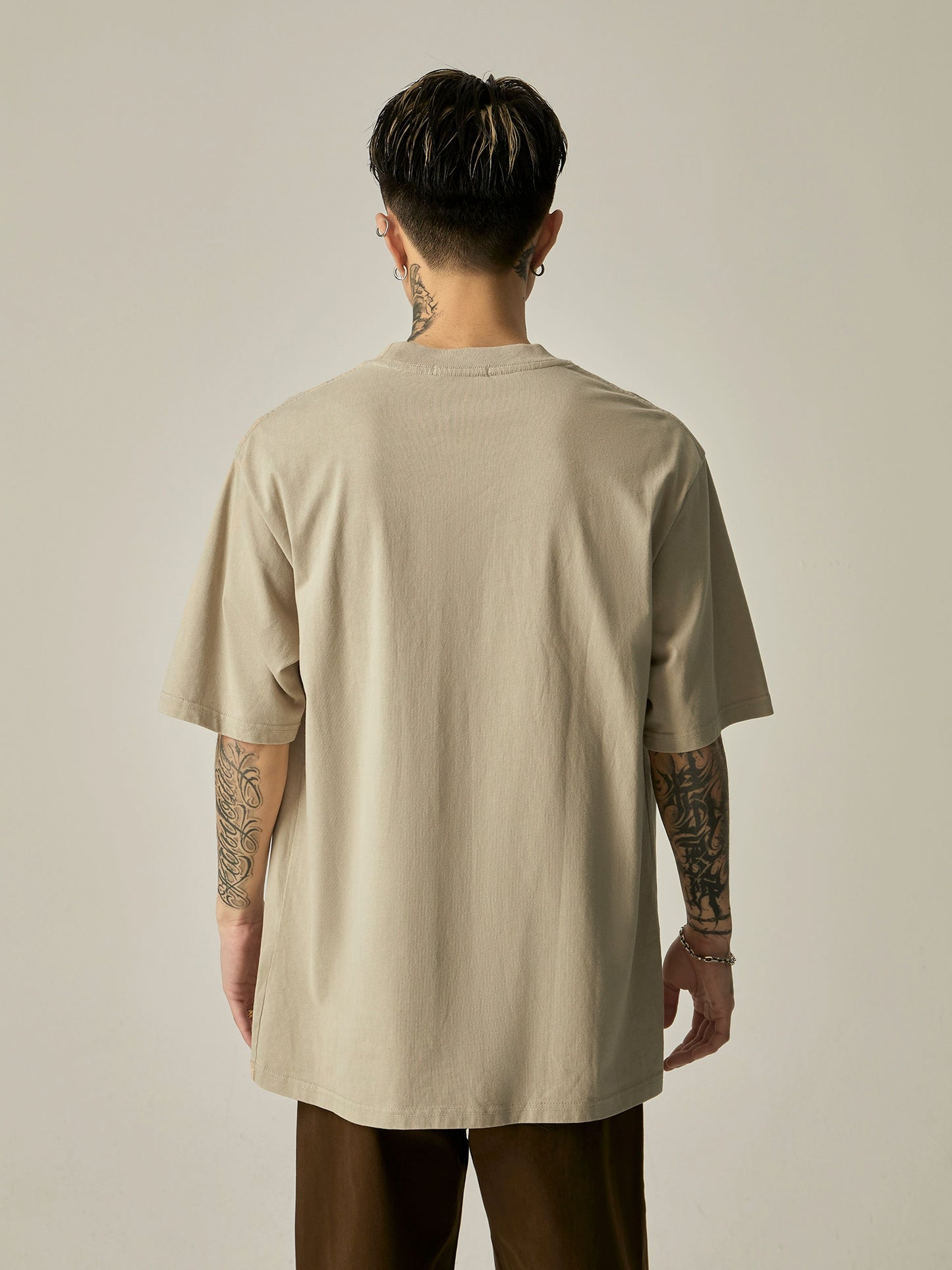 Wahsed Print Oversize Short Sleeve T-Shirt WN6262