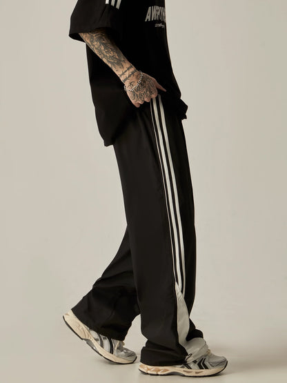 Side Stripe Wide-leg Sporty Pants WN6256