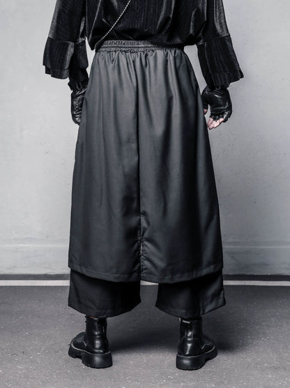 Deconstructed Multi Layer Wide Leg Pants WN22341