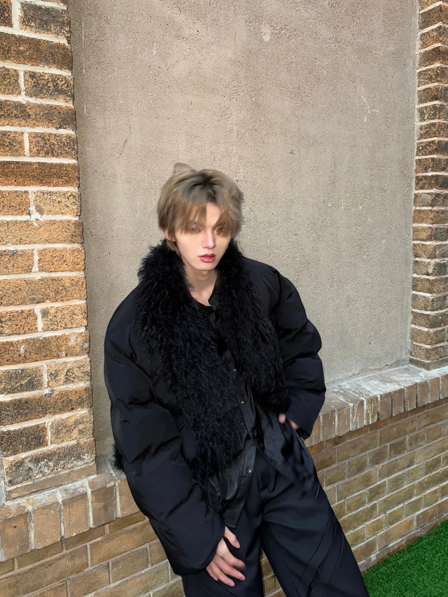 Fake Fur Oversize Thick Puffer Jacket WN20725