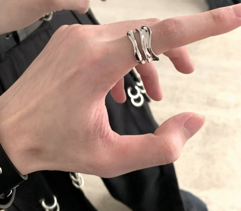 Double-Layer Opening Design Ring WN20343