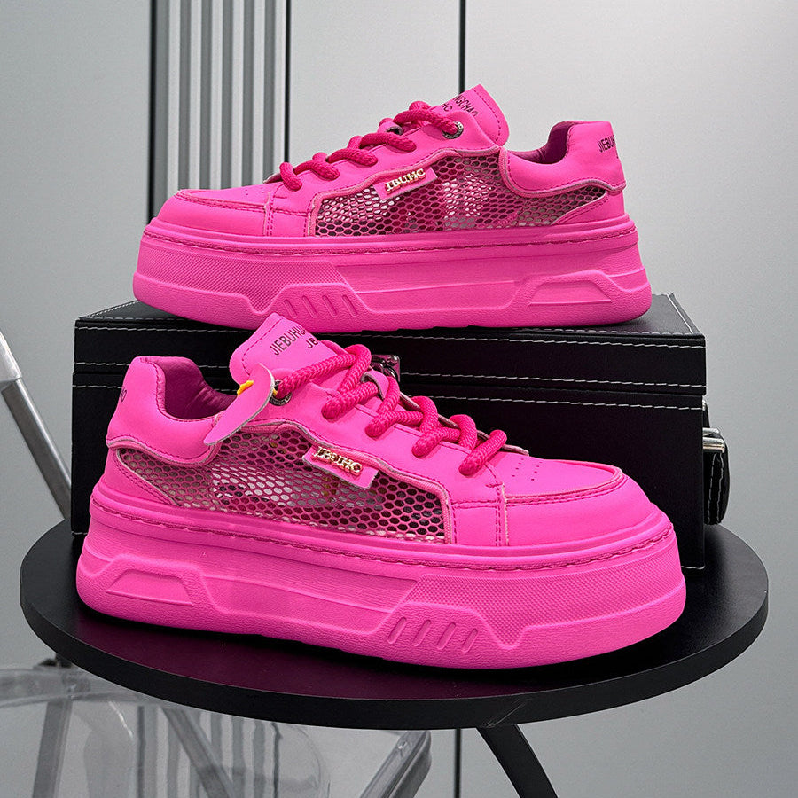 Chunky Platform Mesh Lace-Up Sneakers WN24848