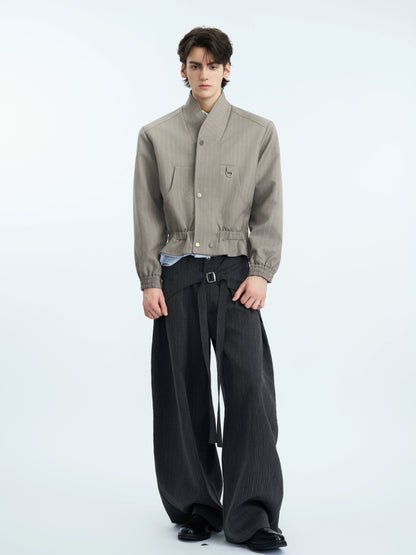 Structured Standing-Collar Jacket WN21694