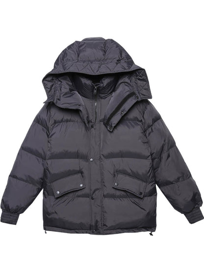 Cyberpunk Hooded Puffer Jacket WN22437