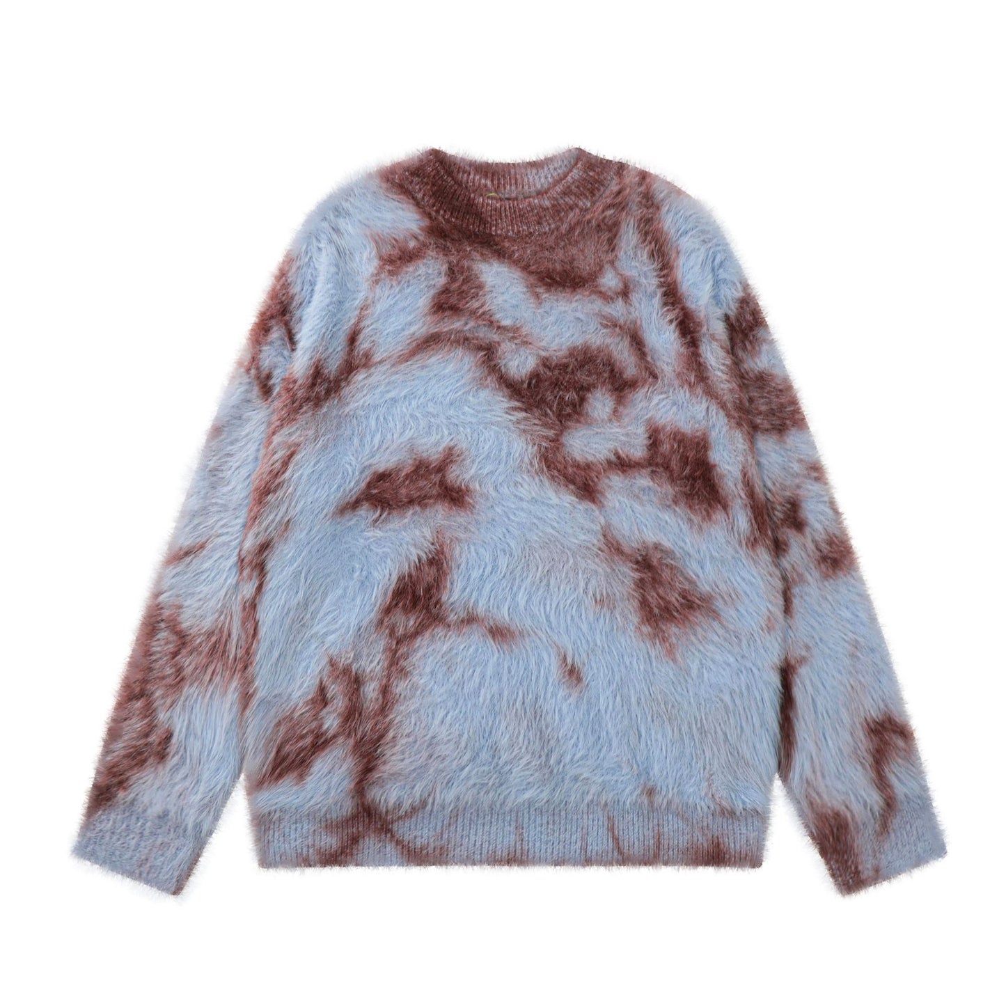 Tie-Dye Fake Mink Knit Sweater WN11000