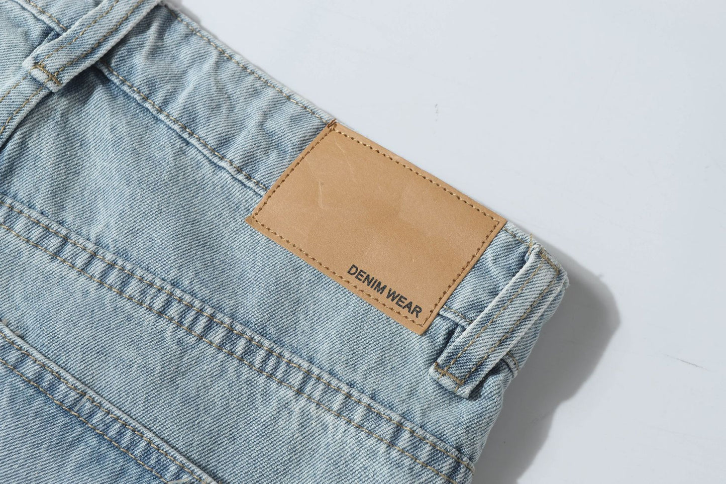 Washed Multi-Pocket Denim Half Pants WN26168