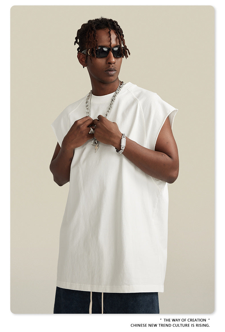 Washed Oversize Tank Top T-shirt WN6447