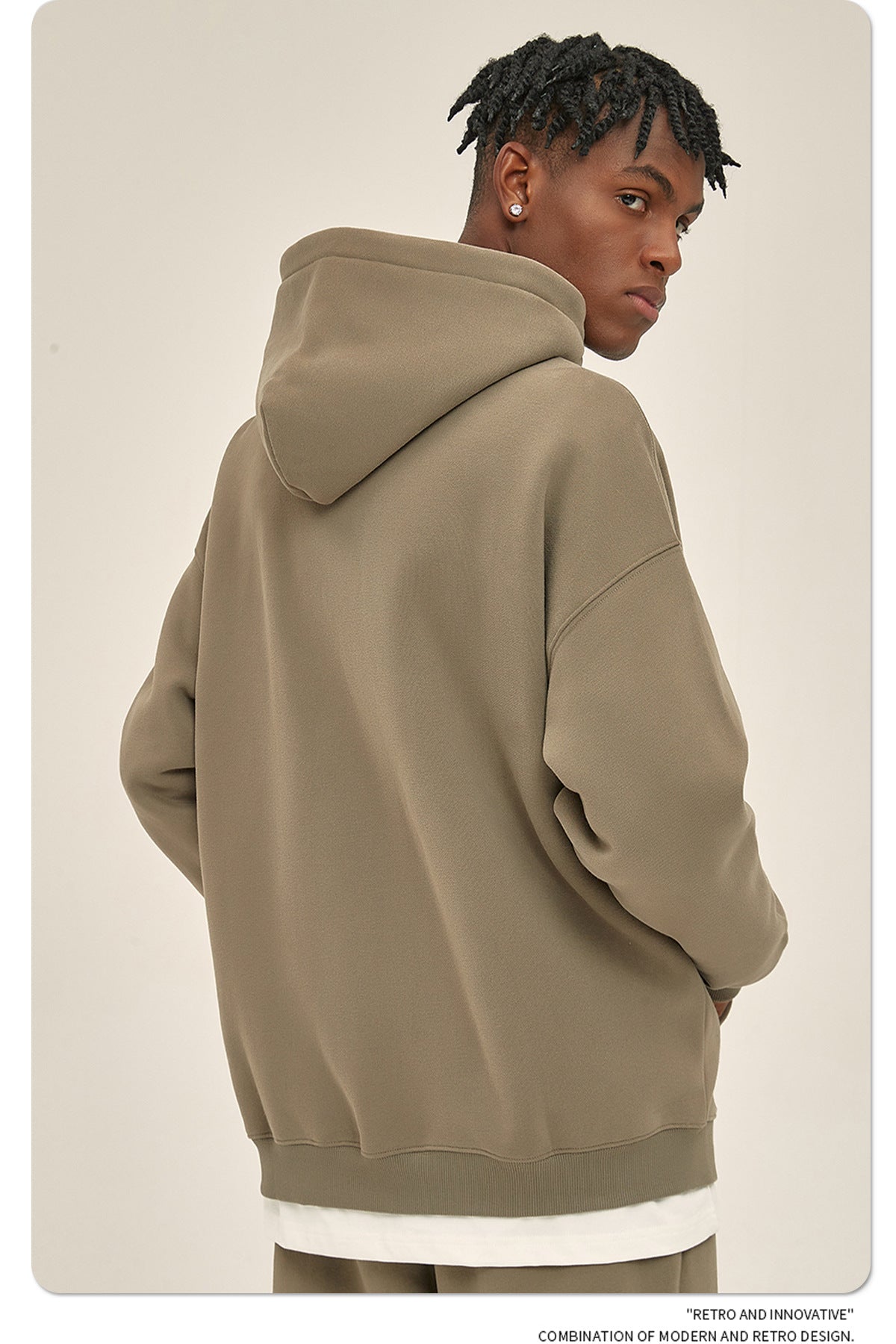 Oversize Heavyweight Zipper Hoodie & Heavyweight Sweatpants Setup WN6640