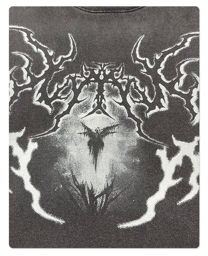 Fake Layered Round Neck Print Long Sleeve T-Shirt WN7815