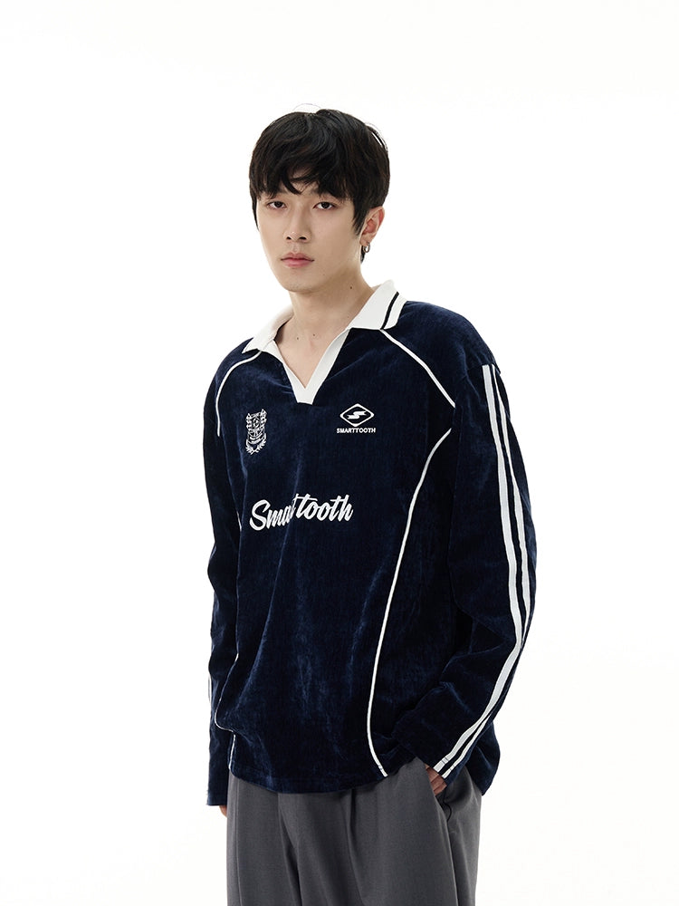 Oversize Long Sleeve Polo Shirt WN7691