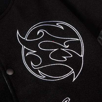 Graffiti Embroidery Baseball Jacket WN11133