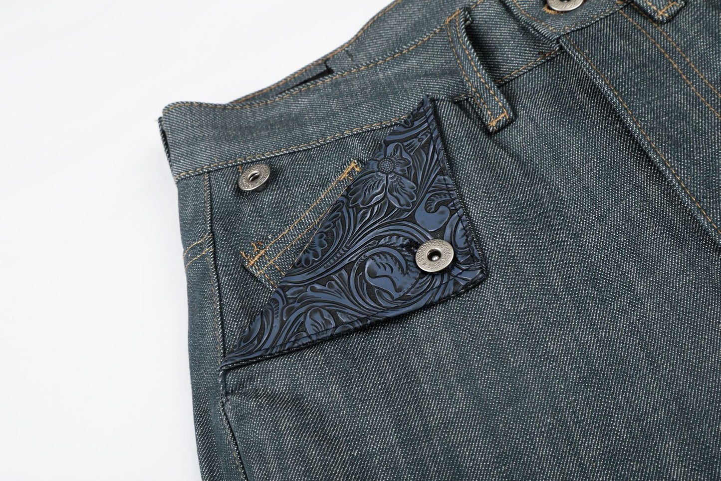 Raw Wide Leg Denim Jeans WN25982