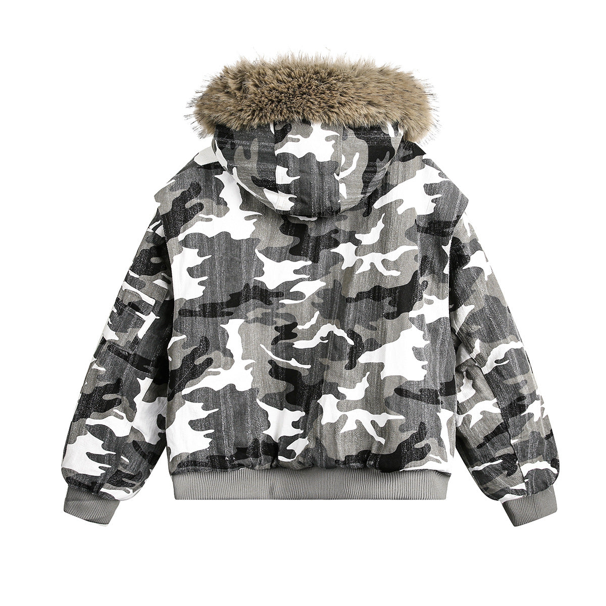 Camuflage Fake Furlar Chaqueta acolchada WN11302