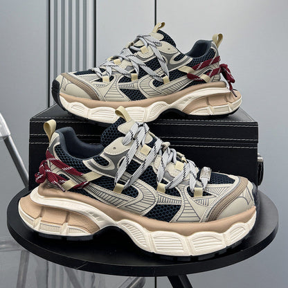 Mesh Panel Thick Sole Sneakers WN24732