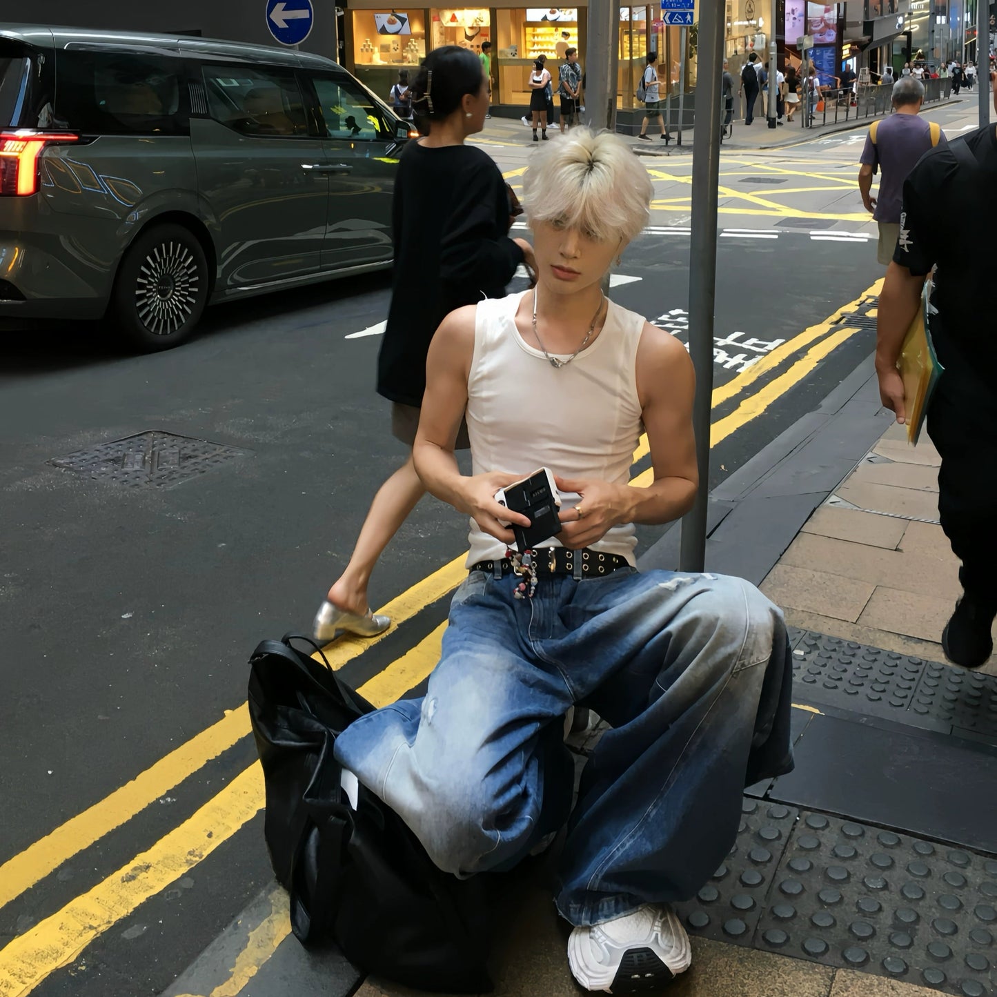 Stretch Plain Knit Vest WN19912