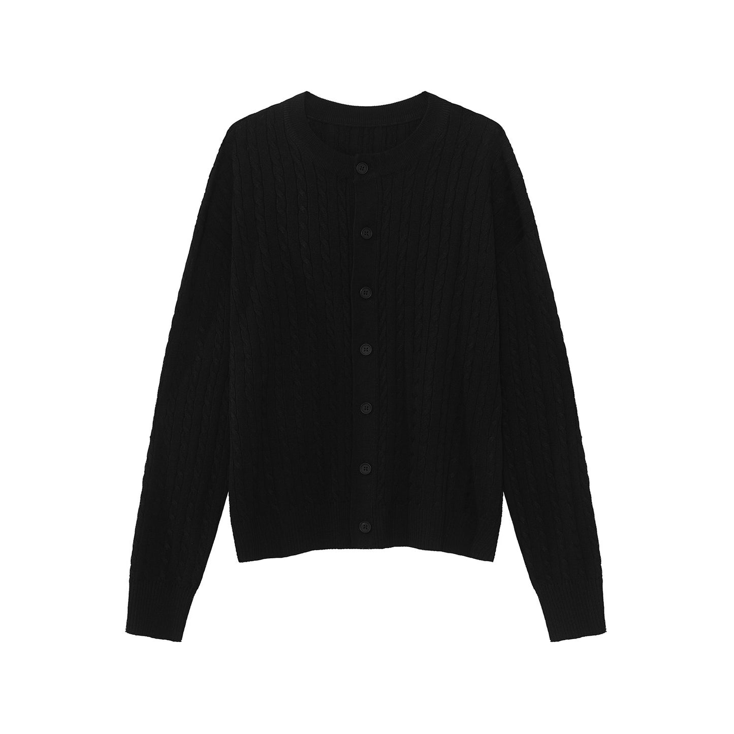 Cable Button Knit Cardigan WN24997