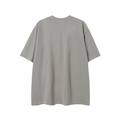 Oil Paint Washed Oversize Short Sleeve T-Shirt WN16129