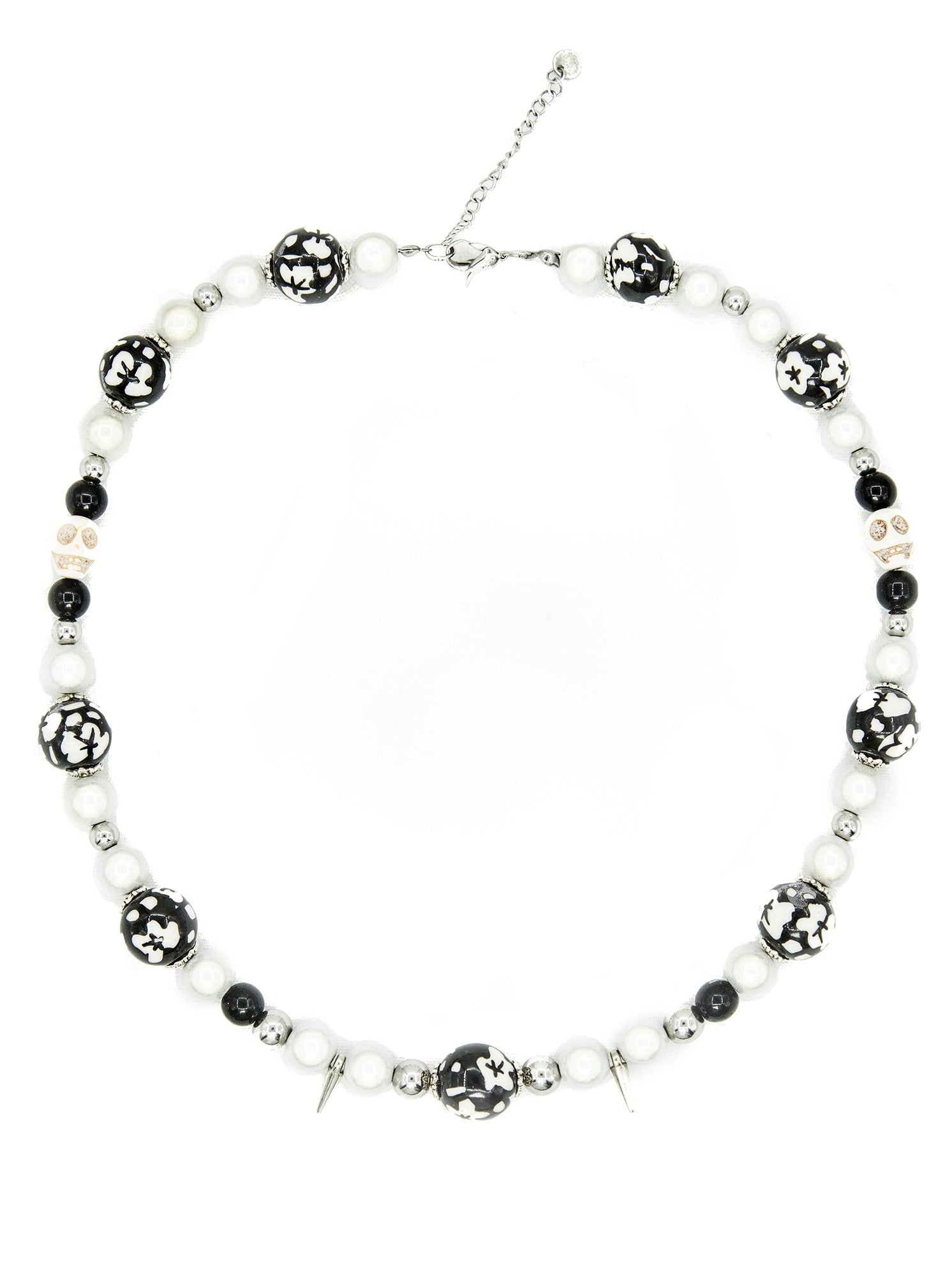 Floral Beaded Pearls Necklace WN21123