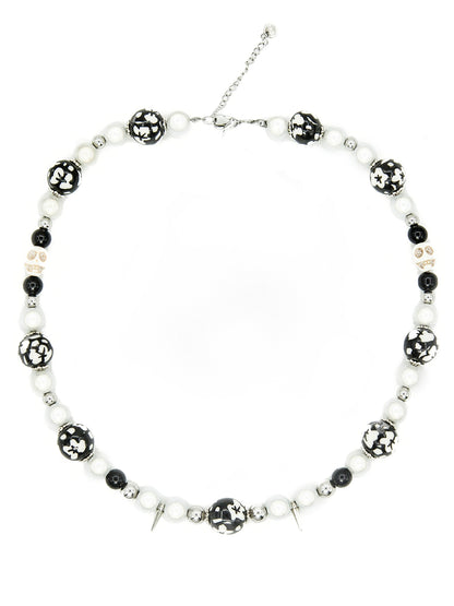 Floral Beaded Pearls Necklace WN21123
