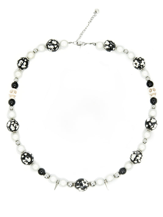 Floral Beaded Pearls Necklace WN21123