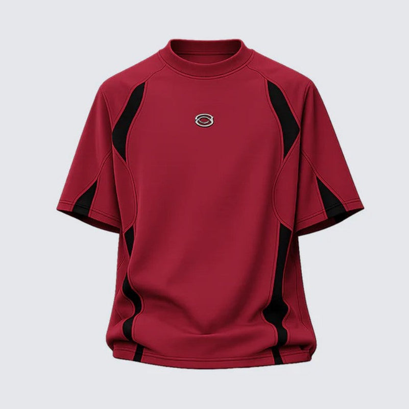 Contrast Panel Raglan Short Sleeve T-Shirt WN28077