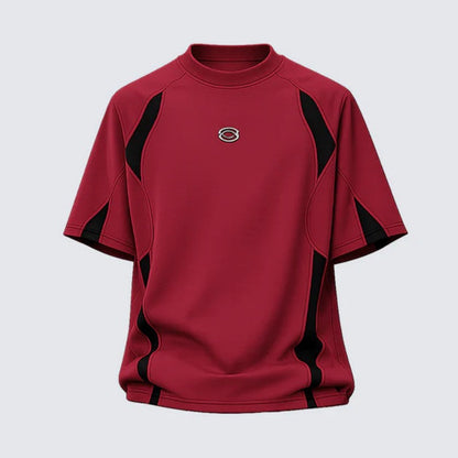 Contrast Panel Raglan Short Sleeve T-Shirt WN28077