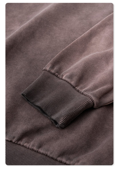 Washed Basic Round Neck Sweatshirt WN7846