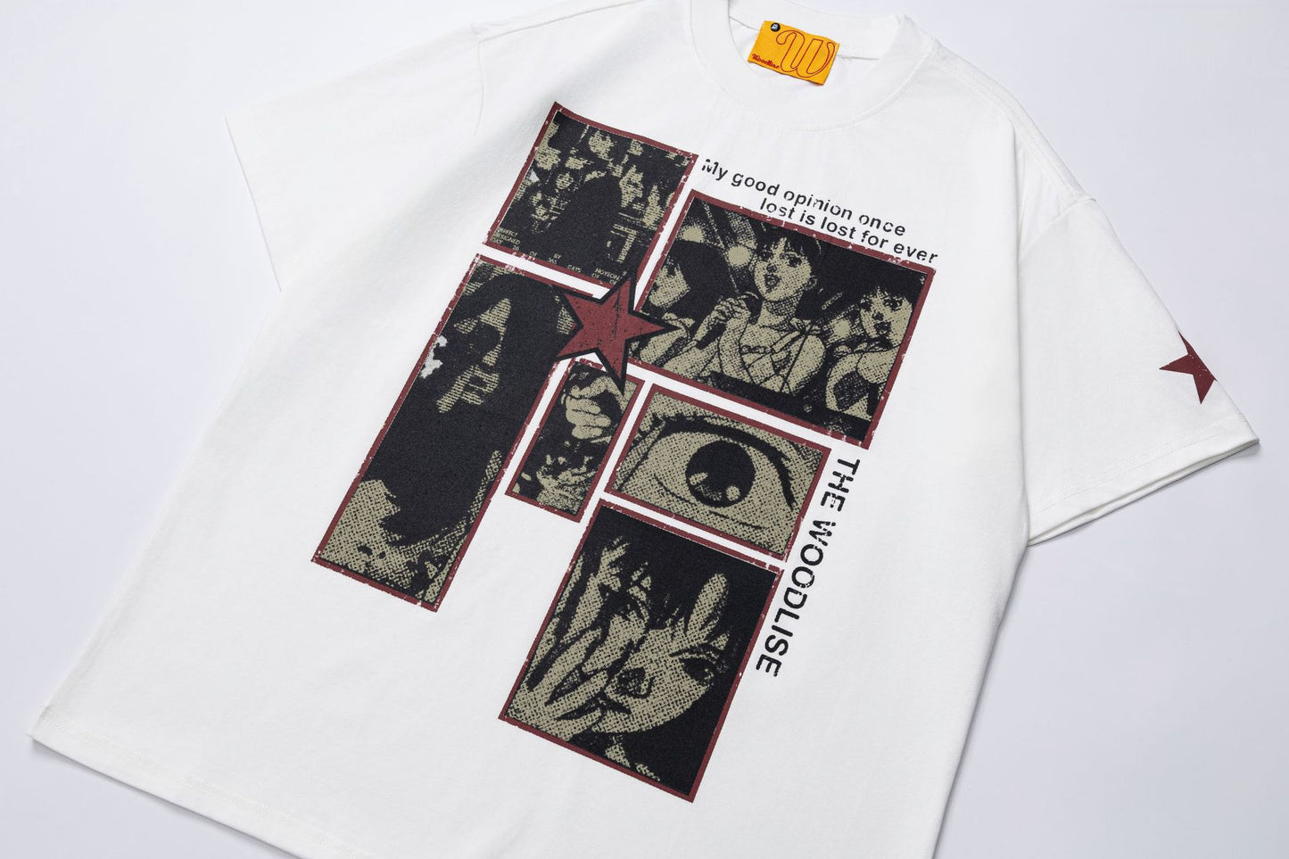 Cartoon Print Cool Touch Oversize Short Sleeve T-Shirt WN25892