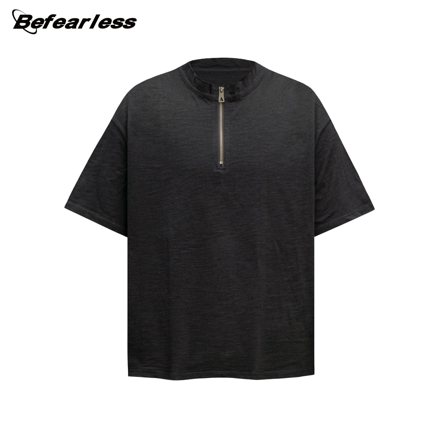 Half Zipper Short Sleeve T-Shirt WN26289