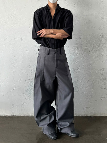 Pleats Wide Leg Trousers WN20009