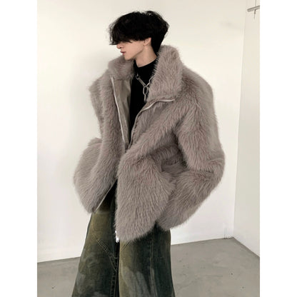 Fake Mink Fur Thick Plush Jacket WN9111