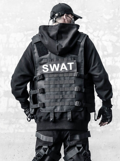 Sleeveless Large Pocket Tactical Jacket WN22299