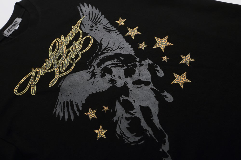 Wing Graphic Print Short Sleeve T-Shirt WN27977
