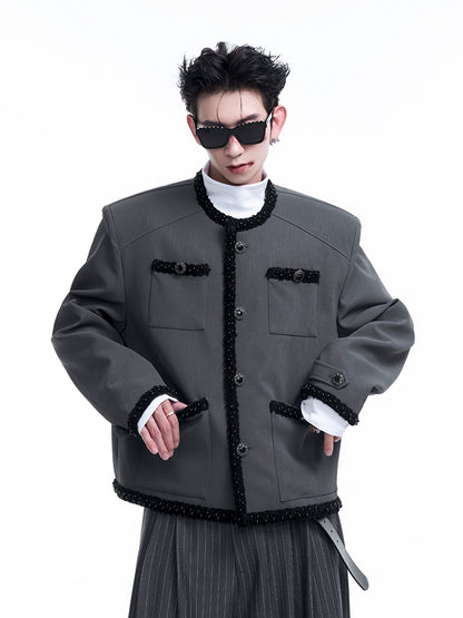 No Collar Short Jacket WN8126