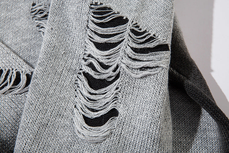 Tie-Dye Butterfly Design Knit Sweater WN11411