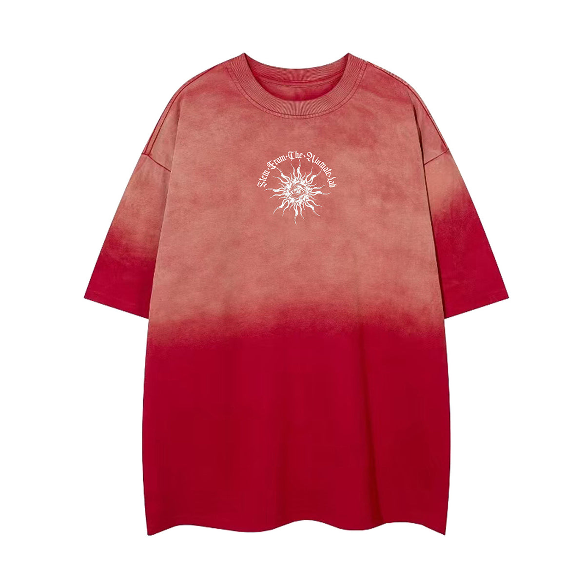 Gradient Gothic Statue Graphic Short Sleeve T-Shirt WN26960