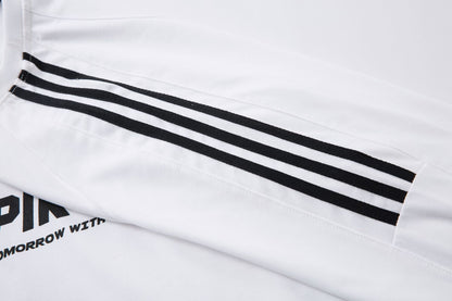 High-Neck Heavyweight Stripe Long Sleeve T-Shirt WN25629
