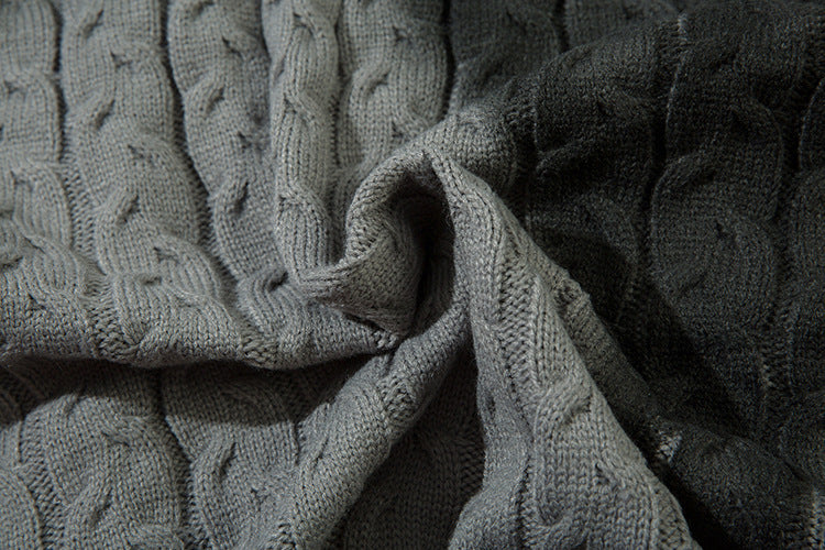 Colorblock Spray Paint Patchwork Oversize Knit Cardigan WN11442