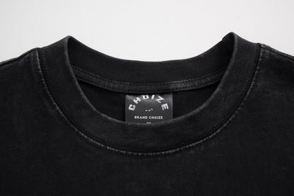 Washed Graphic Letter Print Short Sleeve T-Shirt WN25405