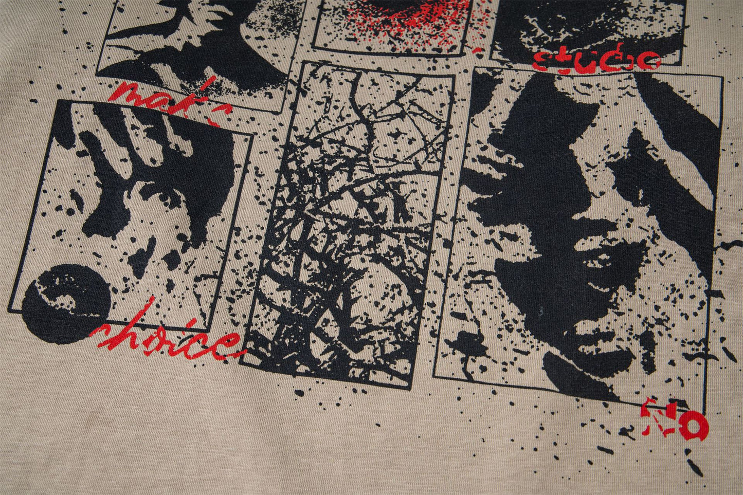Fake Layered Camo Damage Print Long Sleeve T-Shirt WN25740