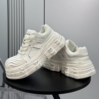 Panel Platform Chunky Sole Sneakers WN24621
