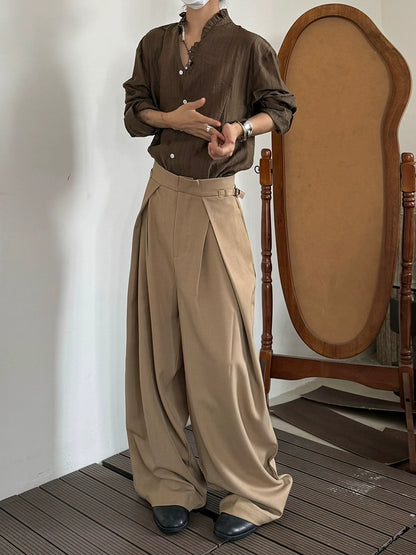 Adjustable Waist Wide Leg Trousers WN20030