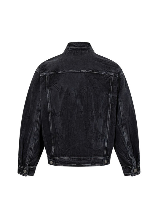 Washed Pocket Detail Denim Jacket WN27964