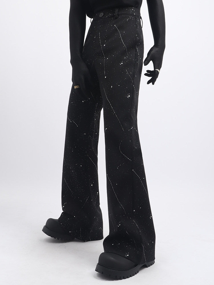 Studs Decor Tailored Jacket & Studs Decor Flare Trousers Setup WN23672