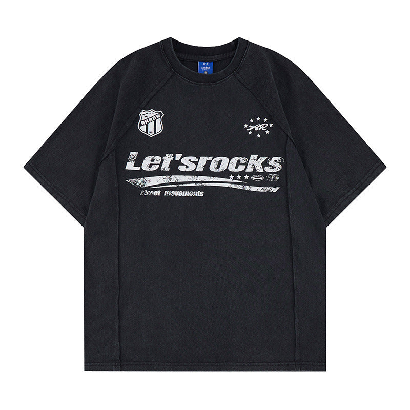 Washed Logo Print Short Sleeve T-Shirt WN25811