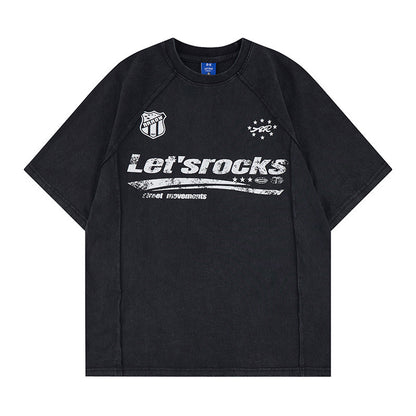 Washed Logo Print Short Sleeve T-Shirt WN25811